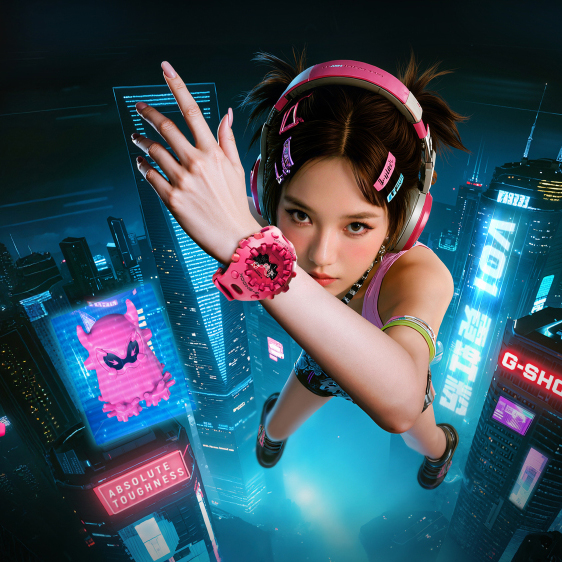 粉色风暴强势席卷！G-SHOCK GA-V01霓虹粉开启潮流新次元
