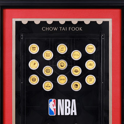 周大福与NBA达成联名产品合作,联名系列致敬篮球文化