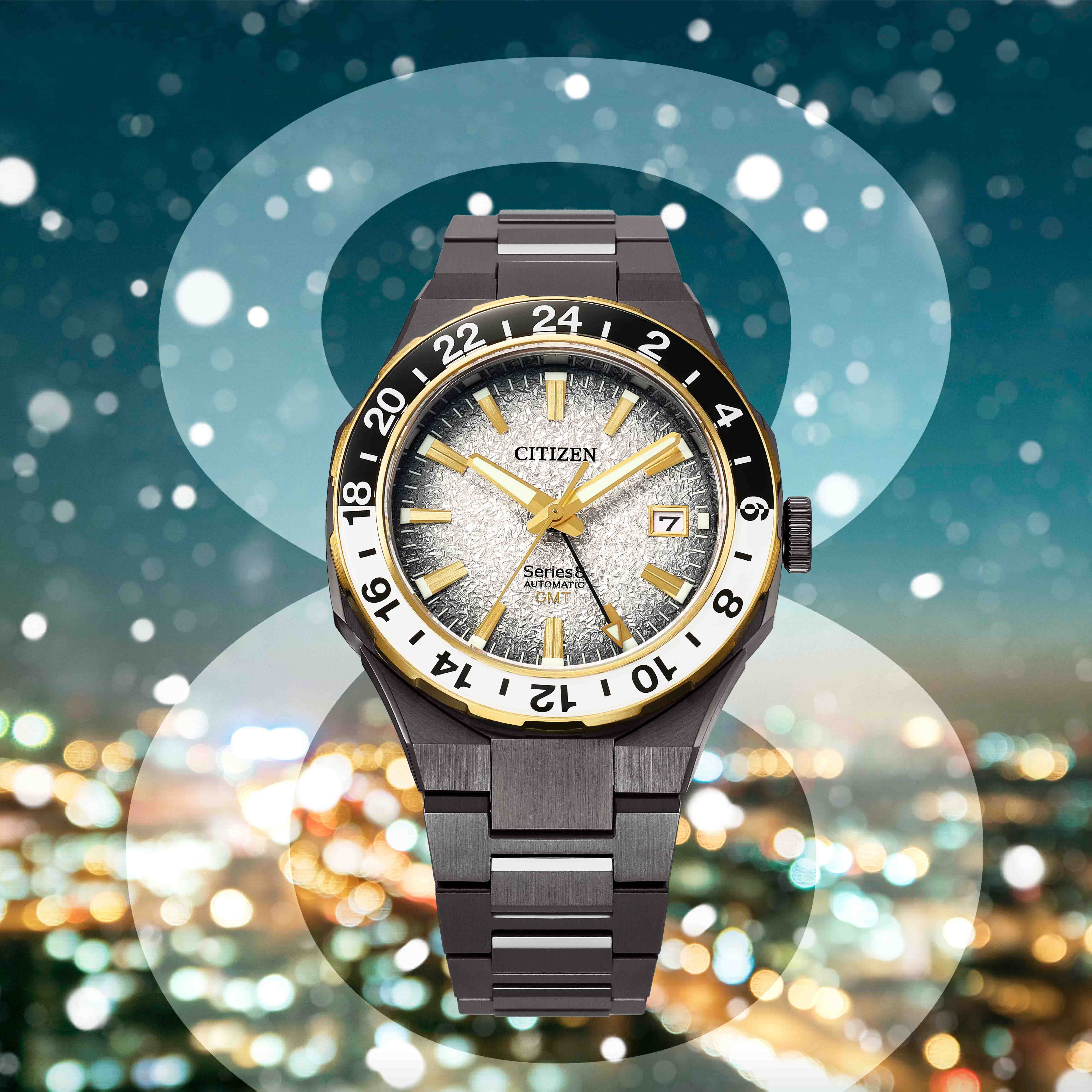 西铁城Series 8 880新款机械表 雪夜流光的都市冬韵