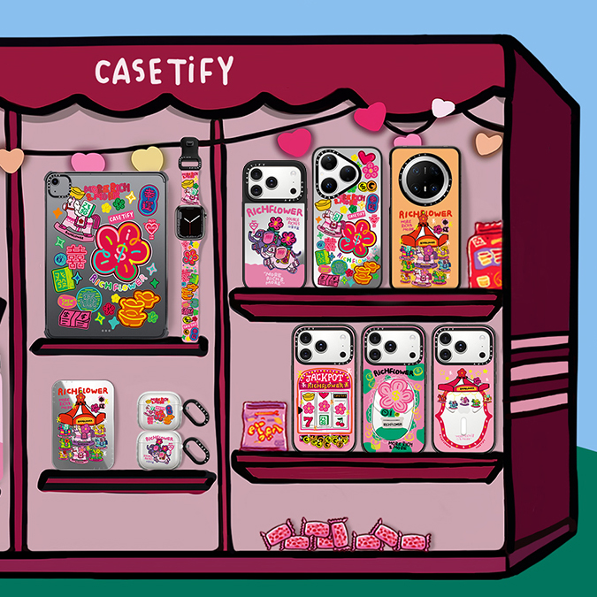 CASETiFY | RICH FLOWER 有钱花艺术家系列：新春游园会欢乐启幕