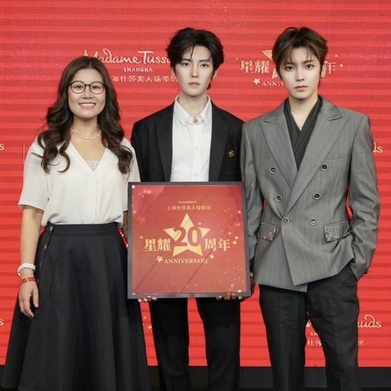 侯明昊首尊蜡像正式入驻上海杜莎夫人蜡像馆 与上海杜莎20周年共赴星耀时刻