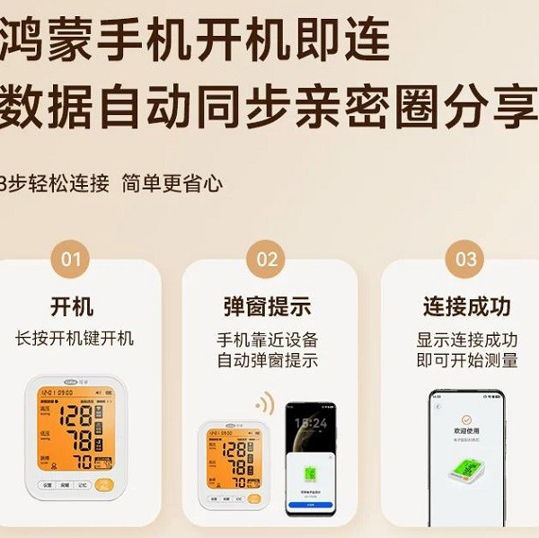 可孚×开源鸿蒙三款新品9月15日开售：以“开机即连”重构家庭健康监测新生态